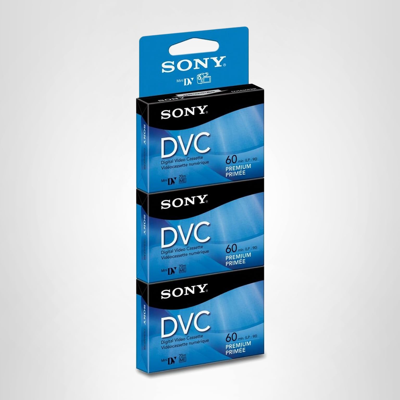 Amazon.com: Sony DVM60PRR/3 60-Minute DVC Tape Hang Tab : Electronics